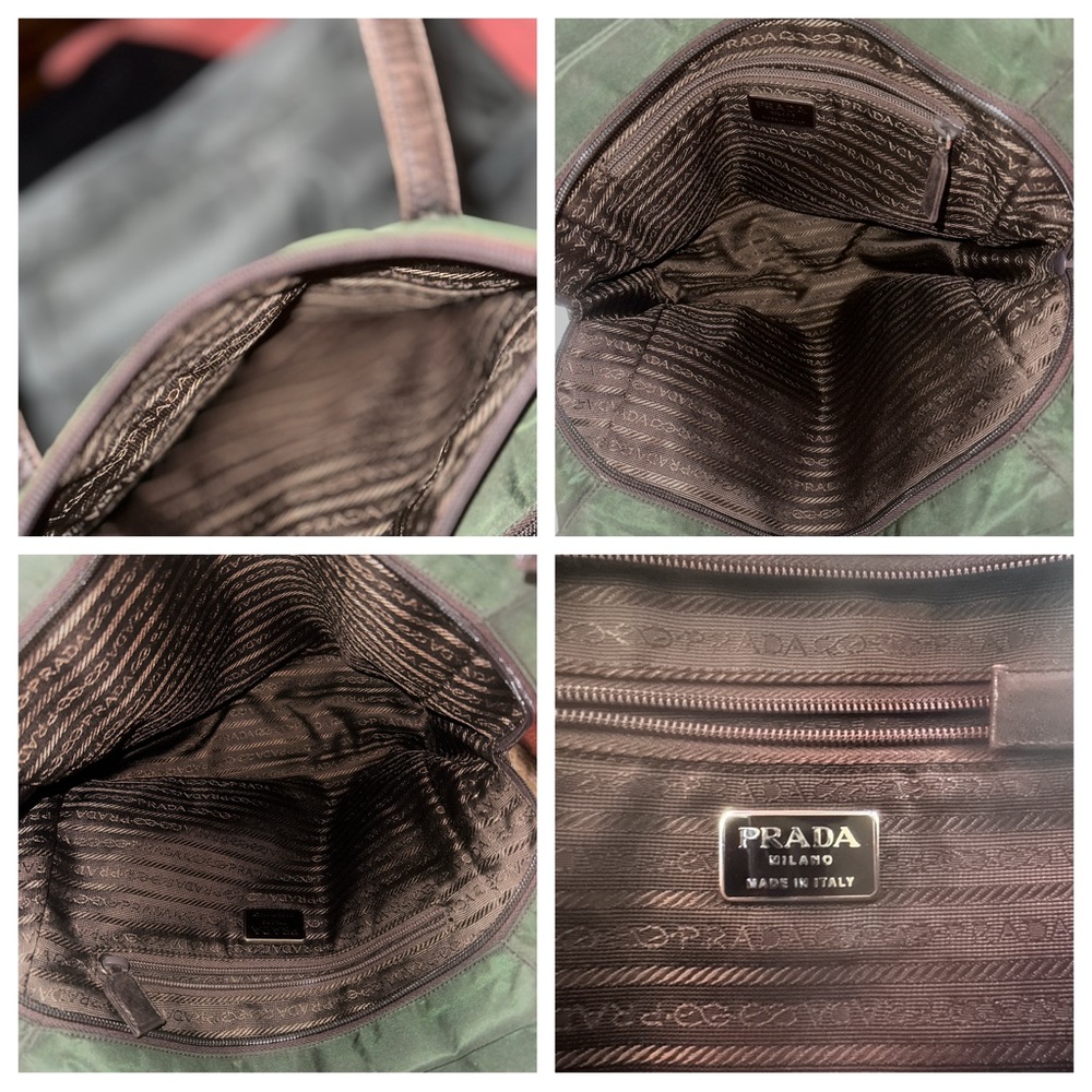 AUTHENTIC Prada bag. Army green. - Picture 13 of 16